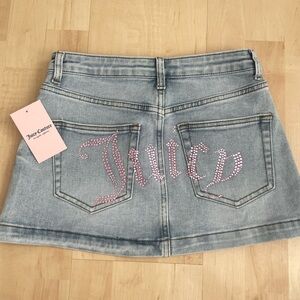 Juicy Couture Blue Denim Skirt Size 26